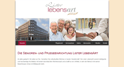Desktop Screenshot of lister-lebensart.de